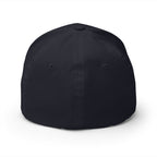 Dark Navy "Jew fish" Goliath grouper fitted cap, back view