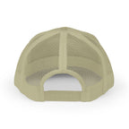 Khaki "Jew fish" red snapper trucker hat, back view